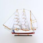 Καράβακι Ξύλινο διακοσμητικό λευκο 100x18x76cm