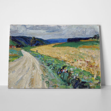 Πινακας σε καμβά KANDINSKY - KALLMUNZ NATURE STUDY FROM THE YELLOW STAGECOACH - Wassily Kandinsky