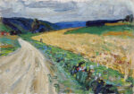 Πινακας σε καμβά KANDINSKY - KALLMUNZ NATURE STUDY FROM THE YELLOW STAGECOACH