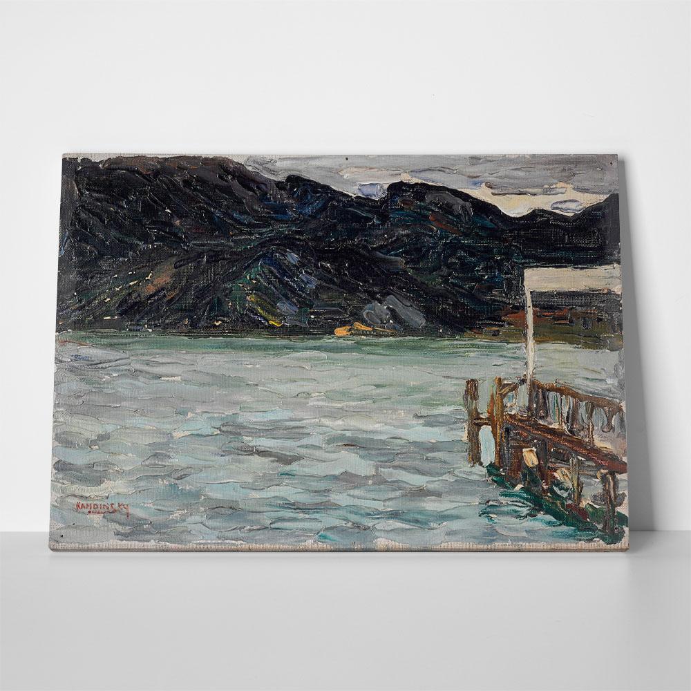Πινακας σε καμβά KANDINSKY - KOCHEL LAKE AND PER I
