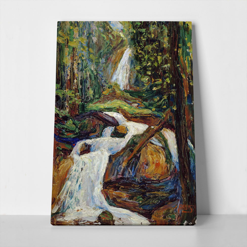 Πινακας σε καμβά KANDINSKY - KOCKEL WATERFALL I