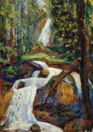 Πινακας σε καμβά KANDINSKY - KOCKEL WATERFALL I