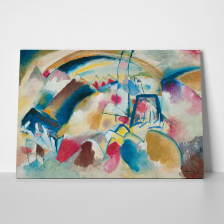Πινακας σε καμβά KANDINSKY - LANDSCAPE WITH RED SPOTS - Wassily Kandinsky