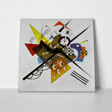 Πίνακας σε καμβά KANDINSKY - ON WHITE II - Wassily Kandinsky