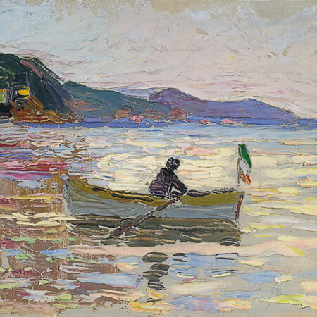 Πινακας σε καμβά KANDINSKY - RAPALLO BOAT AT SEA - Wassily Kandinsky Sticky 5