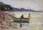 Πινακας σε καμβά KANDINSKY - RAPALLO BOAT IN THE SEA