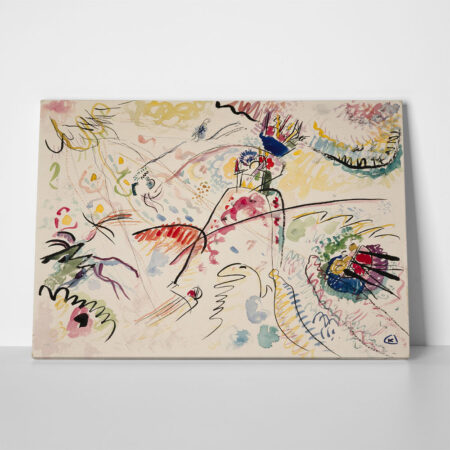 Πινακας σε καμβά KANDINSKY - STUDY FOR KLEINE FREUDEN - Wassily Kandinsky Sticky 1