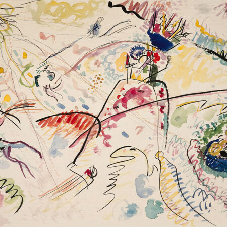 Πινακας σε καμβά KANDINSKY - STUDY FOR KLEINE FREUDEN - Wassily Kandinsky Sticky 6