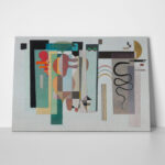 Πινακας σε καμβά KANDINSKY - TWO GREEN POINTS