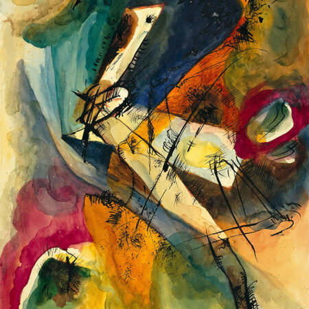 Πινακας σε καμβά KANDINSKY - UNTITLED 1915 - Wassily Kandinsky Sticky 6
