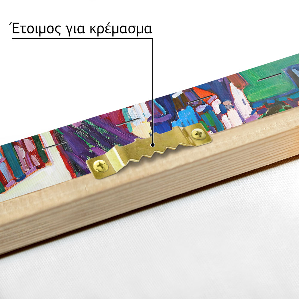 Πινακας σε καμβά KANDINSKY - VIEW FOR THE WINDOW OF THE GRIESBRAU