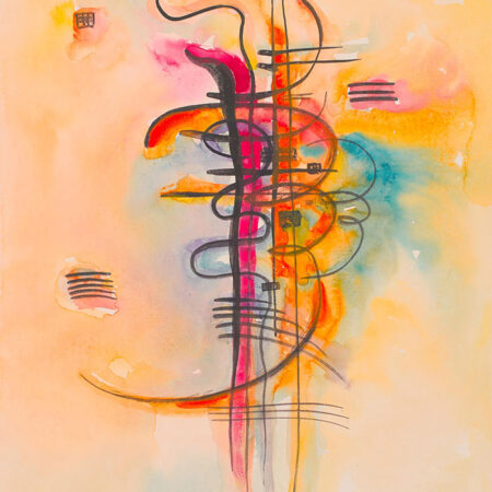 Πινακας σε καμβά KANDINSKY - WATERCOLOR NO 326 - Wassily Kandinsky Sticky 5