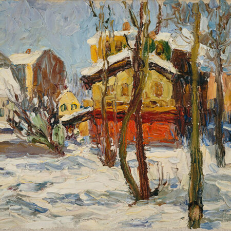Πινακας σε καμβά KANDINSKY - WINTER IN SCHWABING - Wassily Kandinsky Sticky 5