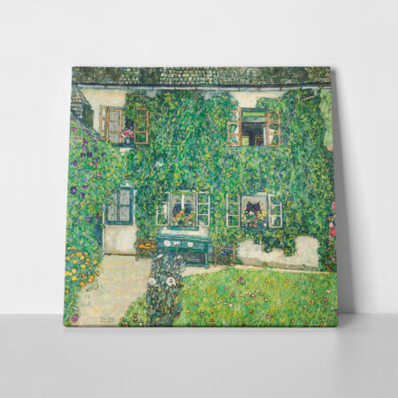 Πίνακας σε καμβά KLIMT - HOUSE IN A GARDEN - Gustav Klimt