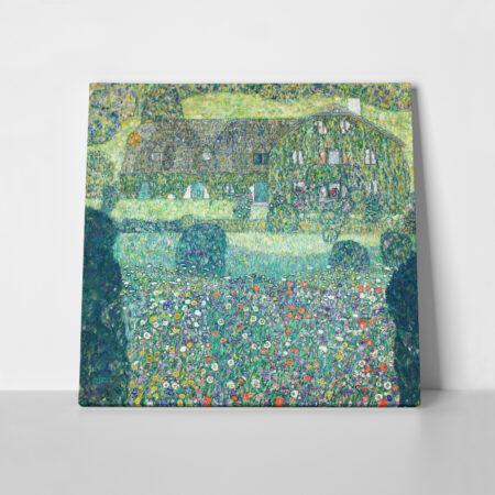 Πίνακας σε καμβά KLIMT - HOUSE IN ATTERSEE - Gustav Klimt
