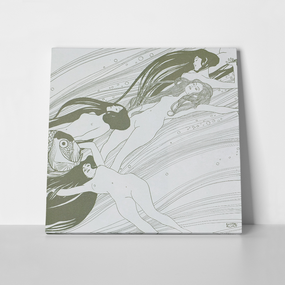 Πίνακας σε καμβά KLIMT - THE BLOOD OF FISH