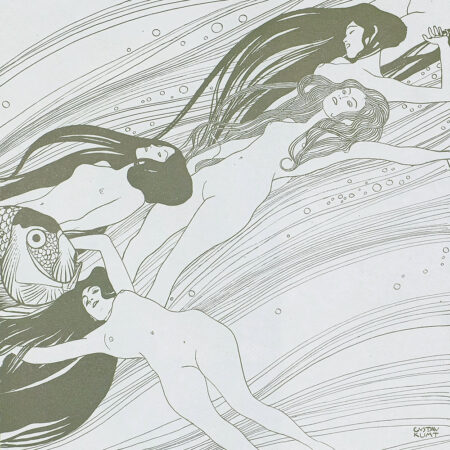 Πίνακας σε καμβά KLIMT - THE BLOOD OF FISH - Gustav Klimt Sticky 5