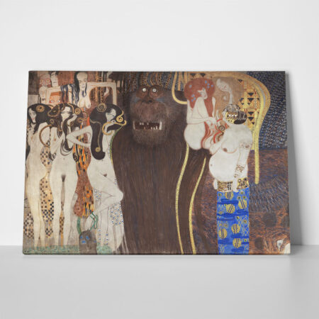 Πινακας σε καμβά KLIMT - THE HOSTILE POWERS - Gustav Klimt