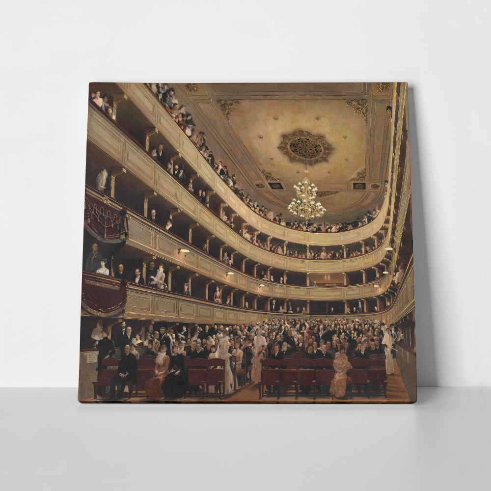 Πίνακας σε καμβά KLIMT - THE OLD BURGTHEATER