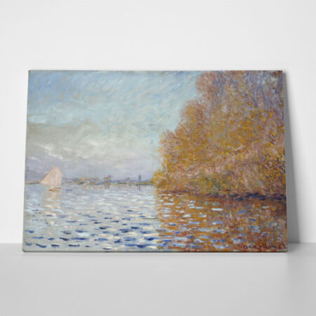 Πινακας σε καμβά MONET - ARGENTEUIL BASIN WITH A SINGLE SAILBOAT - Monet Claude