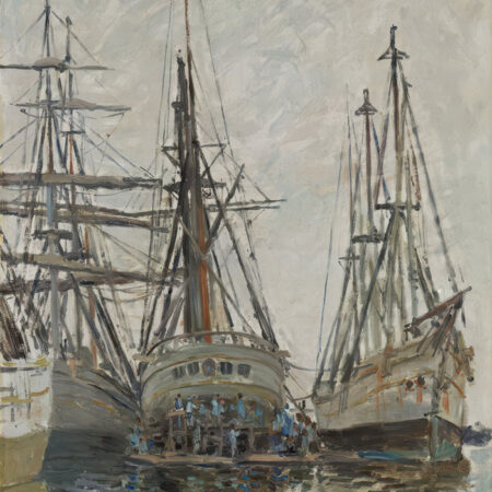 Πινακας σε καμβά MONET - BOATS IN A HARBOUR - Monet Claude Sticky 5