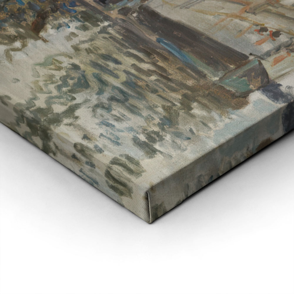 Πινακας σε καμβά MONET - BOATS IN A HARBOUR