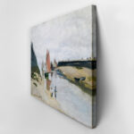 Πινακας σε καμβά MONET - BREAKWATER AT TROUVILLE