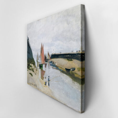 Πινακας σε καμβά MONET - BREAKWATER AT TROUVILLE - Monet Claude Sticky 2