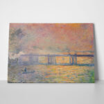 Πινακας σε καμβά MONET - CHARING CROSS BRIDGE