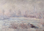 Πινακας σε καμβά MONET - FROST NEAR VETHEUIL