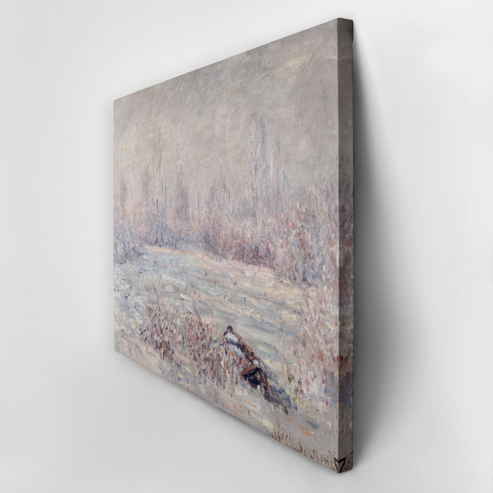 Πινακας σε καμβά MONET - FROST NEAR VETHEUIL