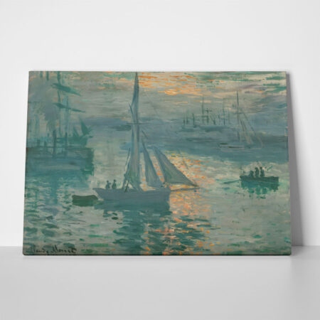 Πινακας σε καμβά MONET - IMPRESSION SUNRISE - Monet Claude