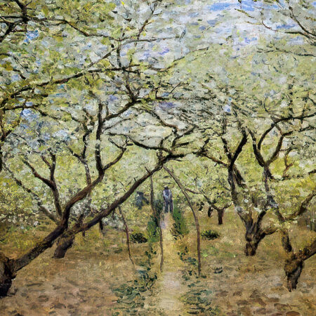 Πινακας σε καμβά MONET - ORCHARD IN BLOOM - Monet Claude Sticky 5