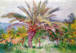 Πινακας σε καμβά MONET - PALM TREE AT BORDIGHERA