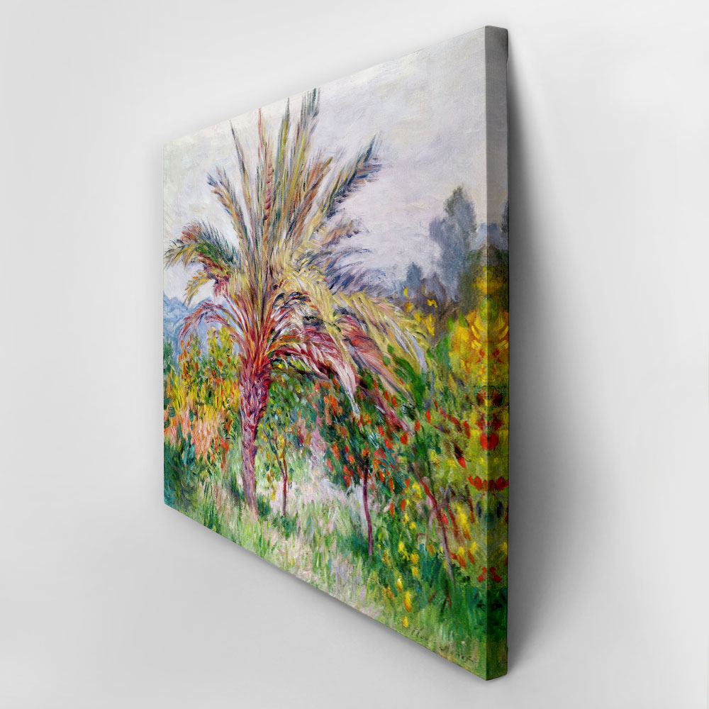 Πινακας σε καμβά MONET - PALM TREE AT BORDIGHERA