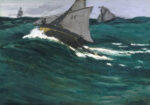 Πινακας σε καμβά MONET - THE GREEN WAVE