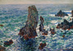 Πινακας σε καμβά MONET - THE PYRAMIDS AT PORT COTON