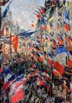 Πινακας σε καμβά MONET - THE RUE SAINT DENIS