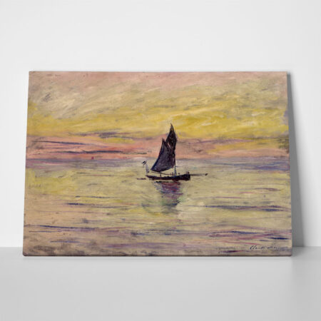 Πινακας σε καμβά MONET - THE SAILING BOAT EVENING EFFECT - Monet Claude