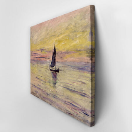 Πινακας σε καμβά MONET - THE SAILING BOAT EVENING EFFECT - Monet Claude Sticky 2