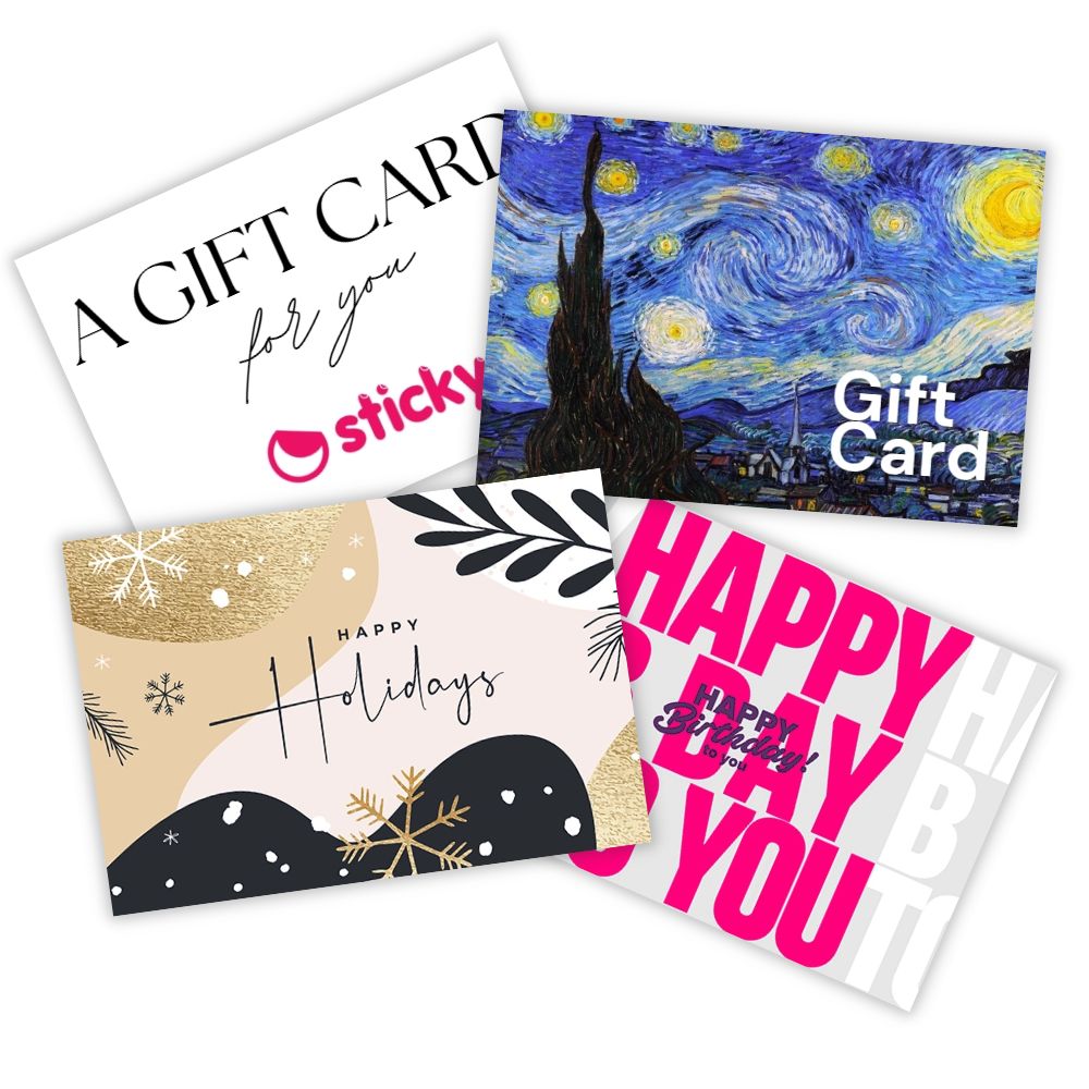 Φτιάξε την Δωροκάρτα σου - Sticky Gift Card