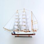 Καράβακι Ξύλινο διακοσμητικό λευκο 120x22x95cm