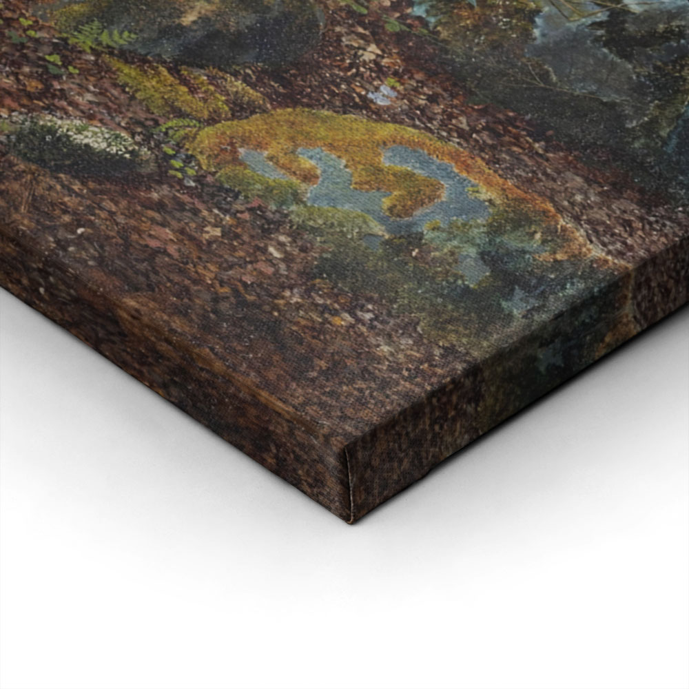 Πινακας σε καμβά JOHN ATKINSON - BOULDERS IN STORFORTH WOOD