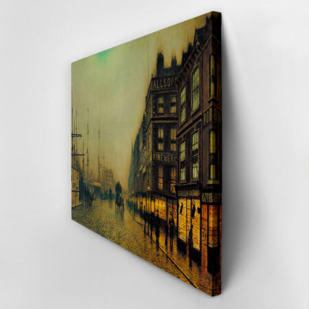 Πινακας σε καμβά JOHN ATKINSON - LIVERPOOL QUAY BY MOONLIGHT - John Atkinson Sticky 2