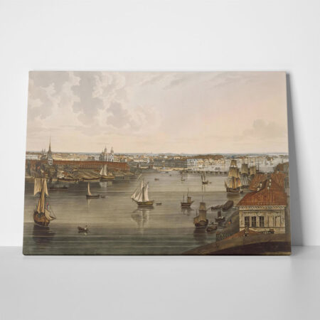 Πινακας σε καμβά JOHN ATKINSON - PANORAMIC VIEW OF SAINT PETERSBURG
