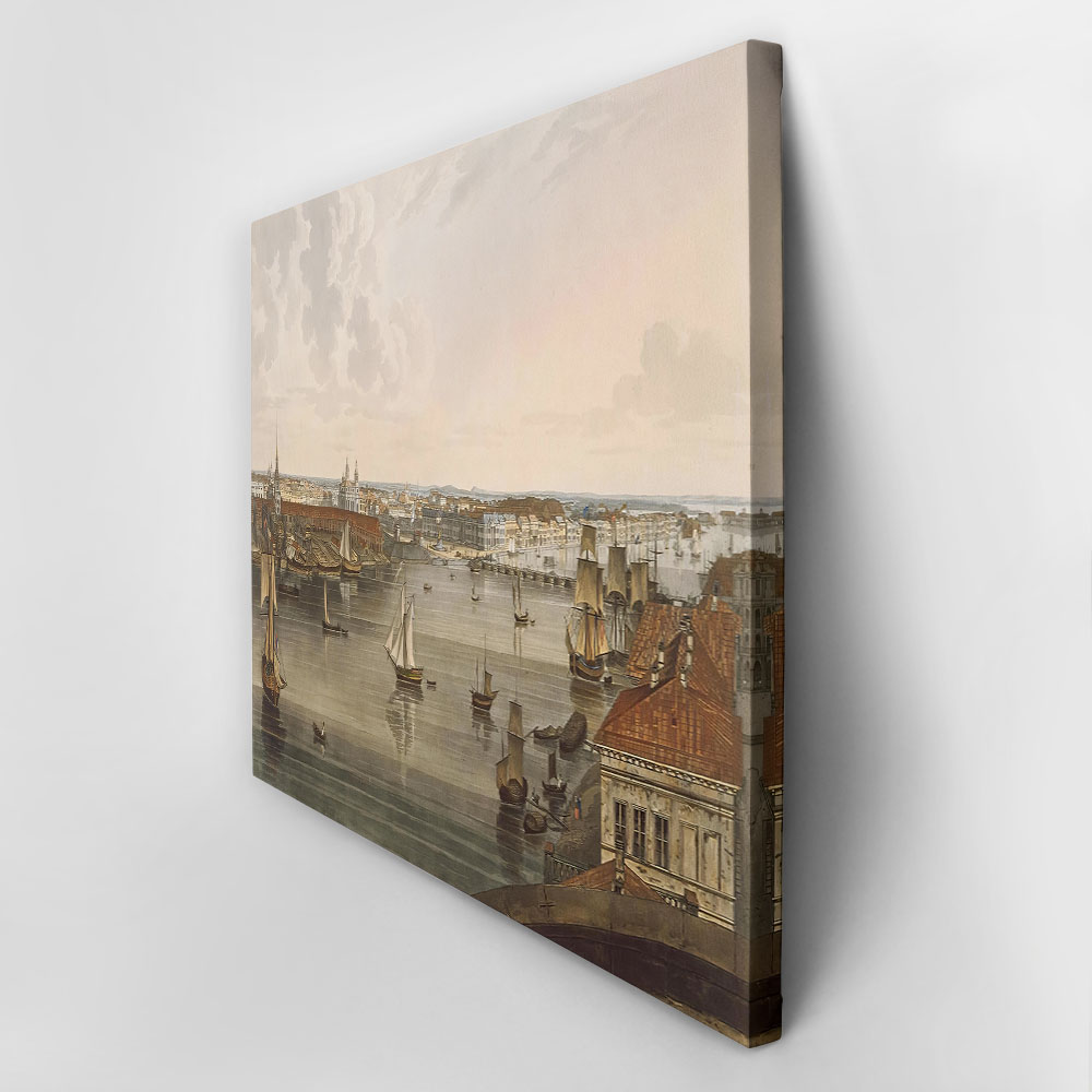 Πινακας σε καμβά JOHN ATKINSON - PANORAMIC VIEW OF SAINT PETERSBURG