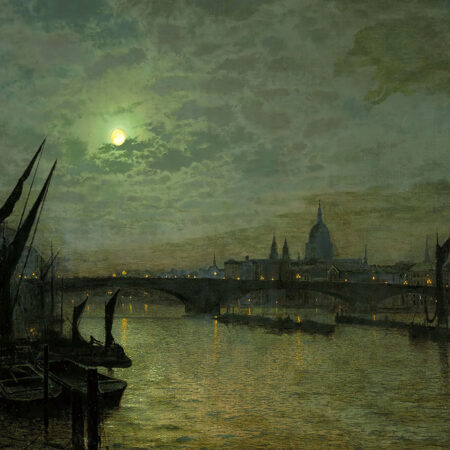 Πινακας σε καμβά JOHN ATKINSON - THE THAMES BY MOONLIGHT - John Atkinson Sticky 5