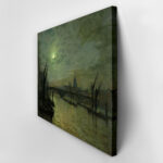 Πινακας σε καμβά JOHN ATKINSON - THE THAMES BY MOONLIGHT
