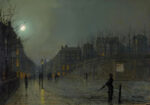 Πινακας σε καμβά JOHN ATKINSON - VIEW OF HEATH STREET BY NIGHT