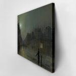 Πινακας σε καμβά JOHN ATKINSON - VIEW OF HEATH STREET BY NIGHT